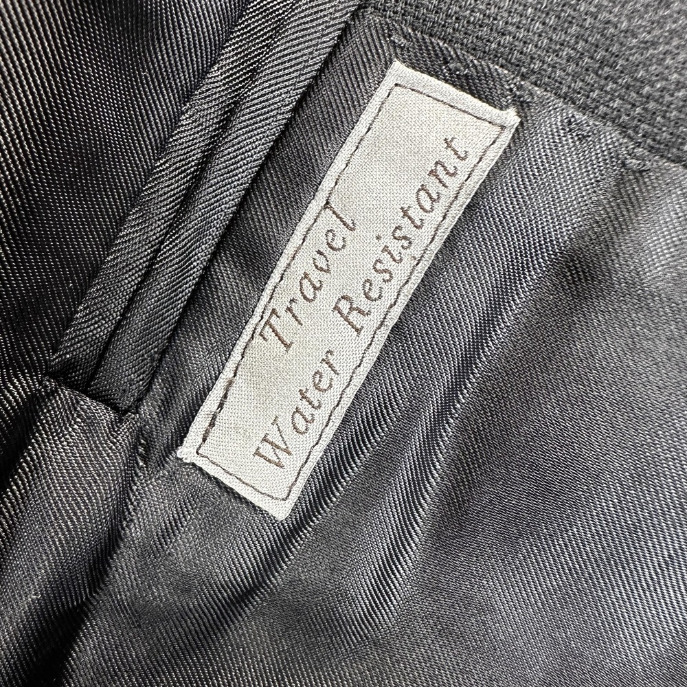 Canali Blazer Sport Coat Mens 42 Black Wool Water Resistant Italy Two Button - Picture 9 of 12